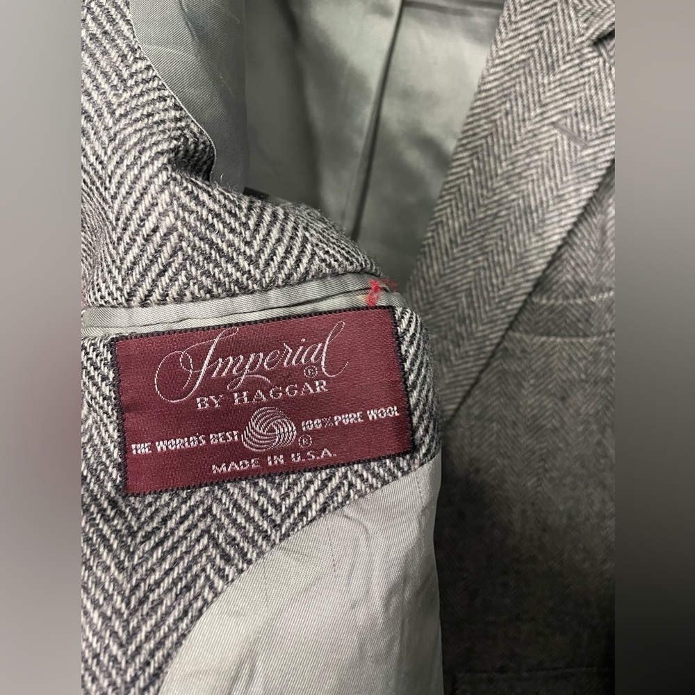IMPERIAL BY HAGGAR 100% pure WOOL,Blazer men’s Size 42 - Picture 16 of 16
